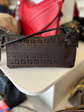 Pre Loved Fendi Zucca Baguette in Brown