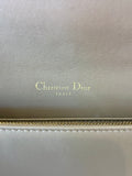 Pre Loved Christian Dior Cannage Pouch in Gris Leather - Excellent