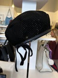 Gucci Leather Trimmed Black Beret (reserved)