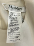 Max Mara Cream Wool Dress with Leather Belt UK8