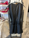 Versace Vintage Black Leather Dress IT 42 UK 8-10