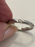 Pre Loved Tiffany & Co Platinum and Diamond True Band Ring