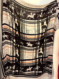 Pre Loved Hermes Gents Collection Imprimeur Fou Sequences Cashmere & Silk Shawl (new)