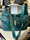 Pre Loved Gucci Jackie 1961 Bag in Green Exotic Leather (Pristine as New)