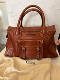 Pre Loved Chloe Edith Weekend Bag in Tan