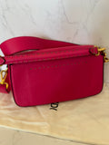 Pre Loved Fendi Baguette in Cerise Nappa Embossed Leather
