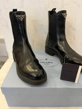 Pre loved Prada Black Leather Boots Size UK6