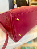 Pre Loved Christian Dior Diorissimo Tote Bag in deep cerise pink