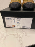 Pre Loved Chanel Black & Gold Mary Jane Heels UK 6 (new)
