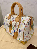 Pre Loved Louis Vuitton Takashi Murakami Multicolor Speedy 30 Handbag - Excellent
