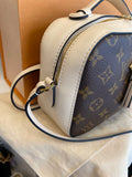 Pre Loved Louis Vuitton Saintonge Crossbody , Monogram & Cream