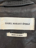 Pre Loved Isabel Marant Etoile Leather Biker Jacket size 36 uk10 (excellent)