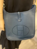 Pre Loved Hermes Evelyn in Dark Teal with Palladium Hardware