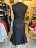Pre Loved Prada Black Fitted Cocktail Dress size 42 UK10