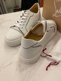 Pre Loved Christian Louboutin White Vierissima Sneakers UK 6 (new)