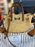 Anya Hindmarch Raffia Bucket Bag with Tassels