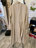 Cabbages & Roses Linen Beige Stripe Coat UK8 (new)