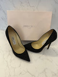 Pre Loved Jimmy Choo Anouk Suede Studded Heels UK 4