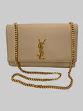 Saint Laurent Beige Medium Kate Crossbody Bag