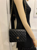 Pre Loved Chanel Vintage Classic Lambskin Flap Bag 22ct Gold Plated Hardware **reserved AMM**