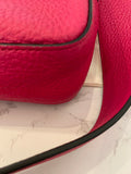 Pre Loved Fendi Baguette in Cerise Nappa Embossed Leather