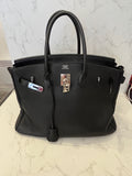 Pre Loved Hermes Birkin 35 in Black Togo Leather