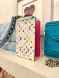 Louis Vuitton Takashi Muakami Monogram Multicolour Passport Cover (new)