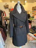 Pre Loved Prada Quilted Belted Coat UK 8