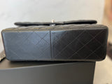 Pre Loved Chanel Double Flap Jumbo in Black Leather (excellent) **reserved**