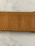 Pre Loved Louis Vuitton Porto Address Bracelet in Monogram Coated Canvas