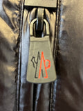 Moncler Grenoble Black Down Jacket With Hood & Fur Cuffs Size 3 fits UK 12-14