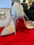 Pre Loved Christian Louboutin Degrastrass PVC 100 Specchio Heels - UK 5.5