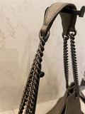 Pre Loved Gucci Soho Chain Shoulder Bag in Metallic Pewter Leather (excellent)