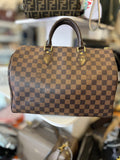 Pre Loved Vintage 2012 Louis Vuitton Damier Ebene Speedy 35