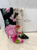 Pre Loved Jimmy Choo Floral Sara Boots UK 3.5 (New)