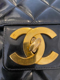 Pre Loved Chanel Vintage 1990's Quilted Patent Leather Briefcase