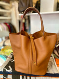 Pre Loved Hermes Picotin Lock Touch , Gold Taurillon Clemence (Excellent)