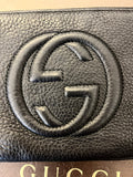 Pre Loved Gucci Soho Pochette Wristlet Bag in Black