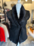Pre Loved Joseph Toscana Shearling Gilet UK 8-10 (excellent)