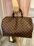Pre Loved Vintage 2012 Louis Vuitton Damier Ebene Speedy 35