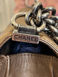 Chanel Medium Boy Bag in Dark Gold Metallic