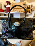 Pre Loved Mulberry Bayswater in Black Patent Leather