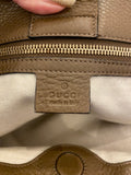 Pre Loved Gucci Bamboo Shopper Tote bag in Brown Grained Leather (SALE)
