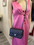 Pre Loved Chanel Mini Carre Classic Single Quilted Flap Handbag (excellent)