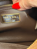Pre Loved Aimee Prada Brown Suede Shoulder Bag (as new)