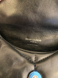 Pre Loved Saint Laurent Toy Puffer Clutch Bag in Black Lambskin with Card Holder (excellent)
