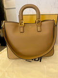 Pre Loved Fendi FF Vitello Glacier Medium Handle Tote - AS NEW