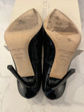 Pre Loved Jimmy Choo Anouk Black Patent Heels UK 4.5