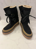 Pre Loved Salvatore Ferragamo Sheepskin Boots U.K. 5.5 narrow fitting, fits U.K. 5 (New)