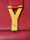 Saint Laurent Classic Y Line Clutch in Red